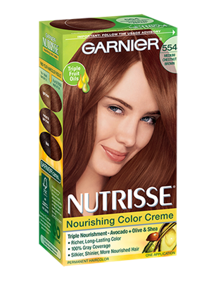 Garnier Nutrisse Creme Colour, Chestnut Auburn