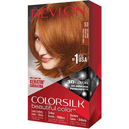 Revlon Colorsilk Beautiful Color, 53 Light Auburn