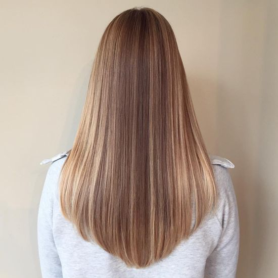 V Shaped Haircut With Long Layers