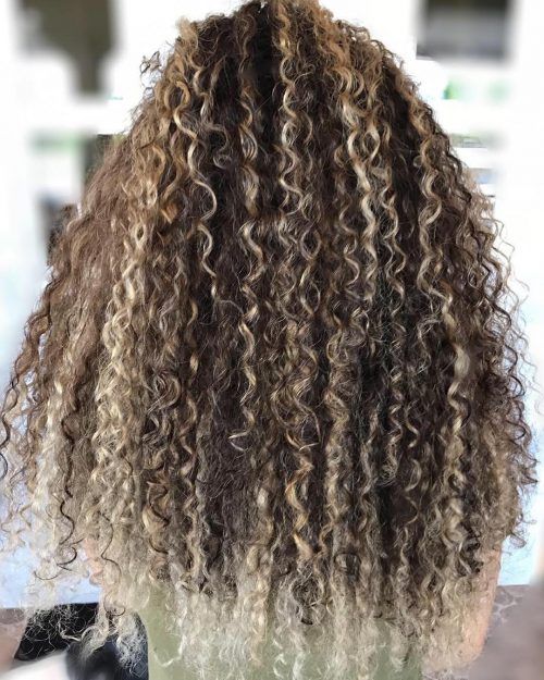 Highlights On Black Curly Hair