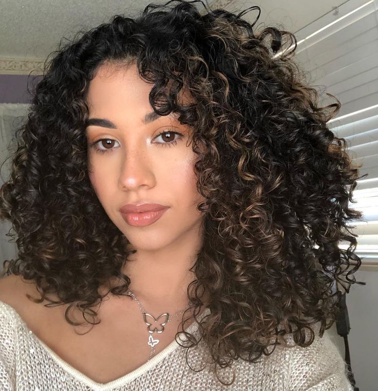 Highlights On Curly Black Hair